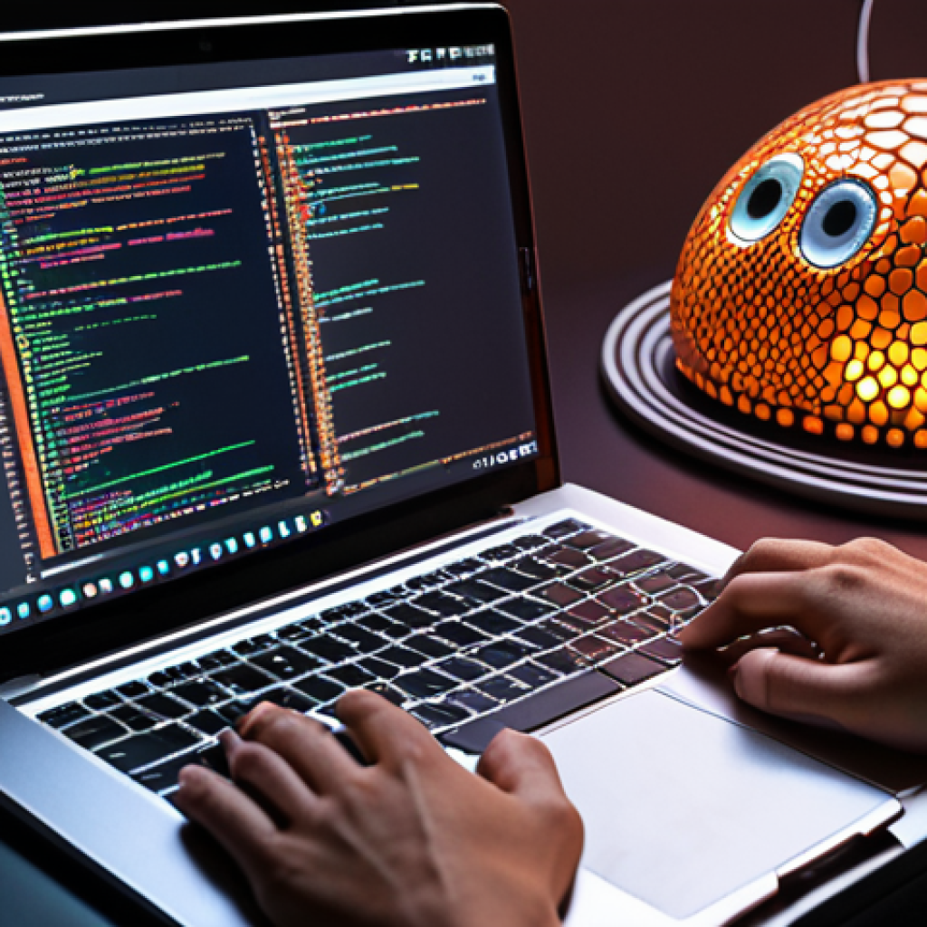** A focused individual coding Python on a laptop, surrounded by icons representing TensorFlow, PyTorch, and Scikit-learn. The scene is brightly lit, symbolizing the opportunities in AI.

**